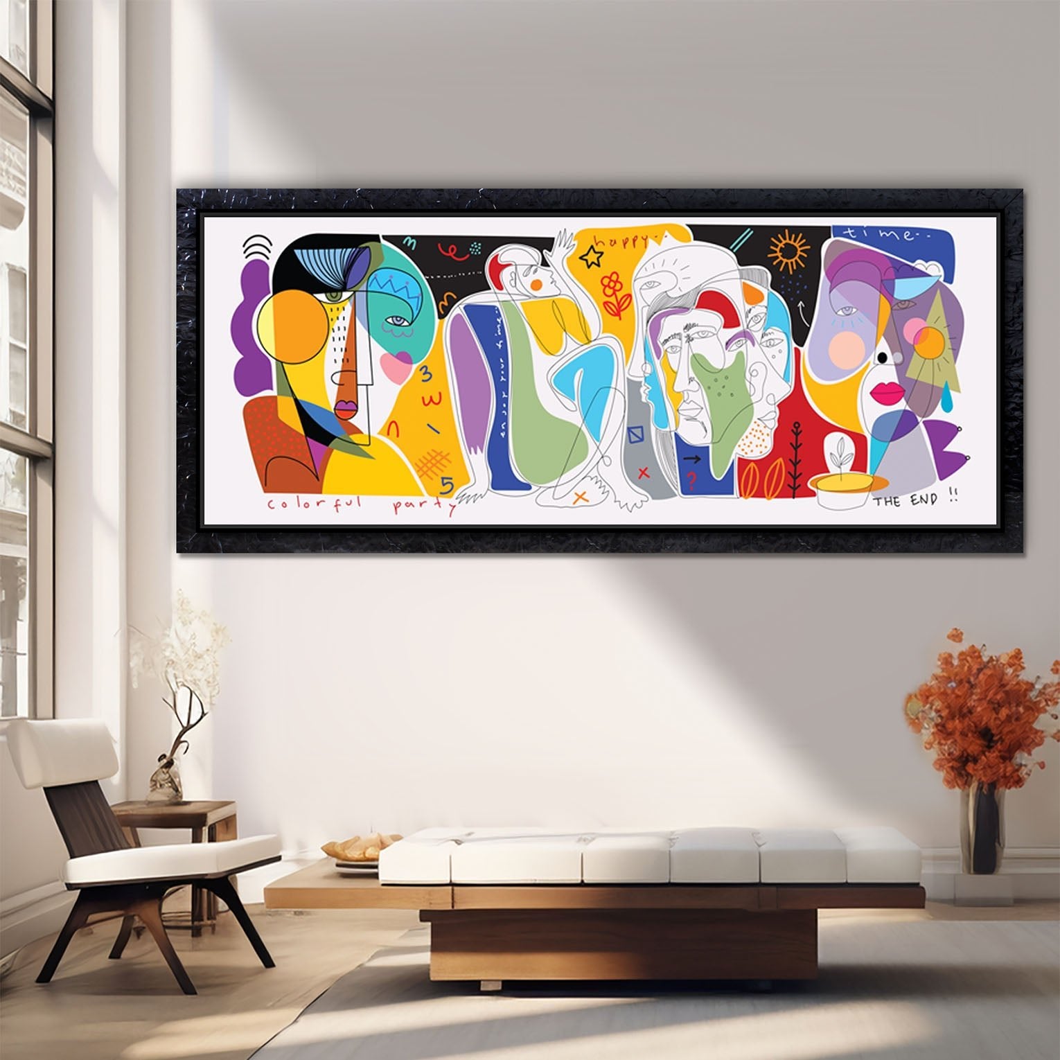 Quadro Moderno "Volti in Festa" - Playcolour Design Shop Online